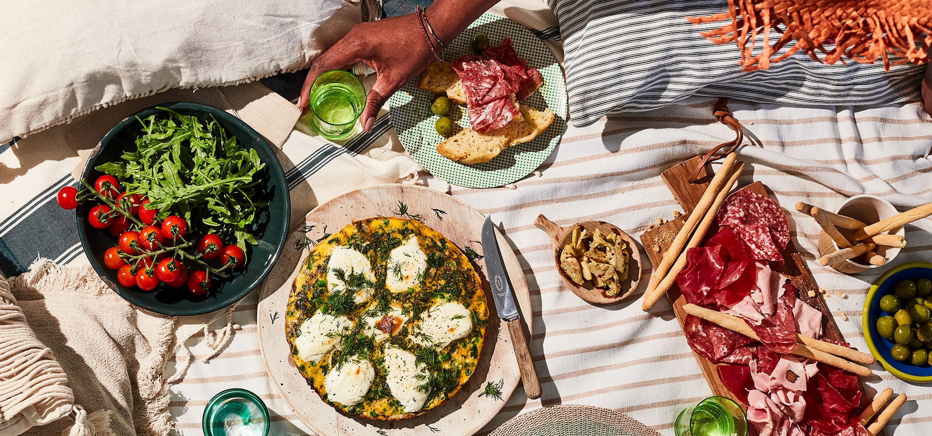 Picnic spread featured in Ocadolife, by Sunday